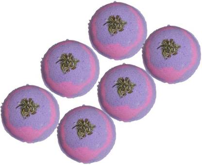 Lá Náturál Lavender Bath Bombs (Pack of 6) Lavender Essential oil and Epsom Salt
