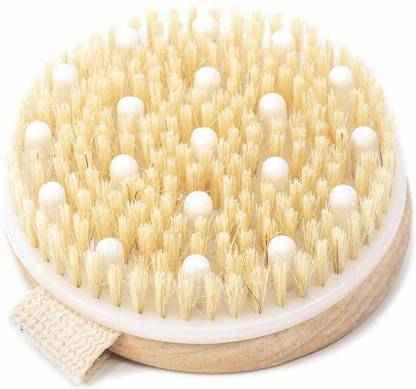Timbuk2 Round Exfoliating Brush, Dry Brush for Cellulite and Lymphatic Drainage Massager