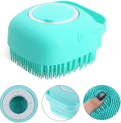 DEVEDITZ Body Scrubber with Soap Dispenser for Shower, Soft Bath Loofah for Women, Men