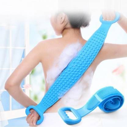 FLYDER Double Sided Silicone Body Bath Belt/Exfoliating Shower Scrubber BeltX1.1164