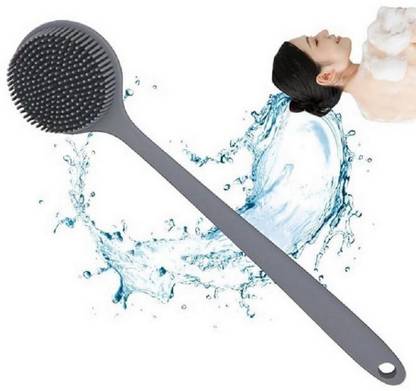 Masox Store Shower Back Scrubber with Massage Nubs and Soft Silicone Bristle Design