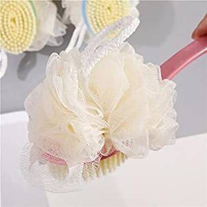 K2J Bristles 2 IN 1 Back Body Bath Brush with Bristles Back Scrubber Long Handled