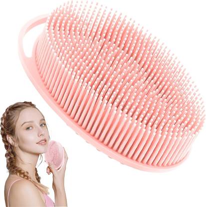 Shree Ganesh Enterprice INOVERA Silicone Bath Brush | Soft Body Wash Bathing Scrubber