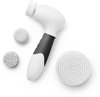 Vanity Planet Spin for Perfect Skin Face & Body Cleansing Brush, Midnight Black