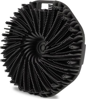 HM EVOTEK Silicone Body Scrubber for Use in Shower Exfoliating Brush Easy to Clean Long