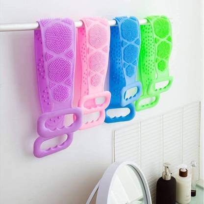 KOTLEY Silicone Back Scrubber Bath Belt Double-Sided Massage Body Wash