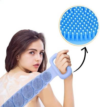 RIMPOO Lengthened Silicone Body Brush for Hard to Reach Areas