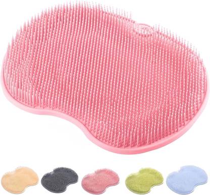 REVATAKG Silicone Bath Massage Brush Shower Back & Foot Scrubber, Back Scrubber Brush