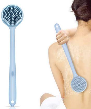 COROFFY Shower Body Brush Silicone Long Handle Massage Back Body Brush 100% BPA-Free