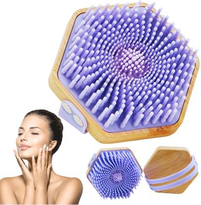 crzzyzone Silicone Body Scrubber ,Shampoo Brush Exfoliating Bath Scrubber For Men & Women