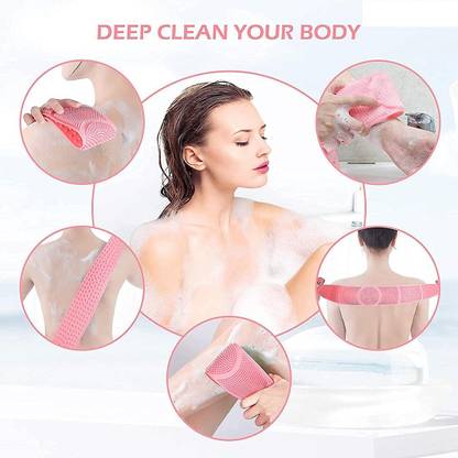 Sima Store Body Back , Double Bathing Brush for Skin Deep Cleaning Massage, Dead Skin