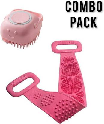 Gshop Bath Brush & Bath Scrubber for Man & women 2 in 1 combo pack