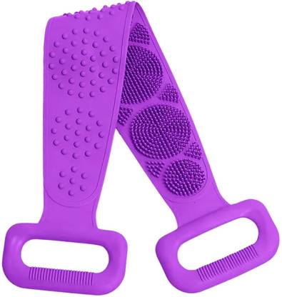 Sui Generis Silicone Body Wash Double Side Scrubber for Skin Deep Cleaning Massage Bath Belt