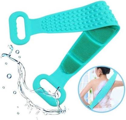 ANSHMULTICOM Exfoliating Bath Scrubber Soft Silicone Belt for Smooth & Healthy Skin