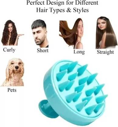 The fresher Hair Scalp Massager Shampoo Brush with Soft Silicone Bristles for Head Massager