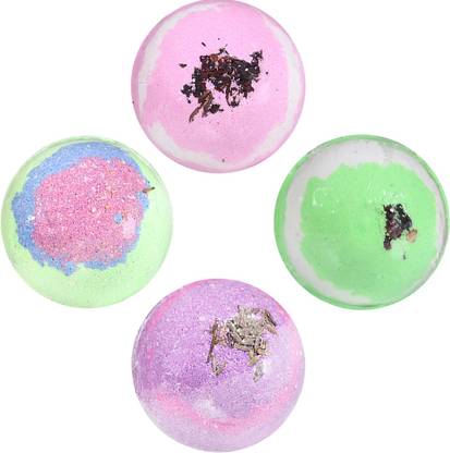 Lá Náturál Refreshing Bath Bombs Rose Lavender Eucalyptus Tea Tree (4pc X 60gm)