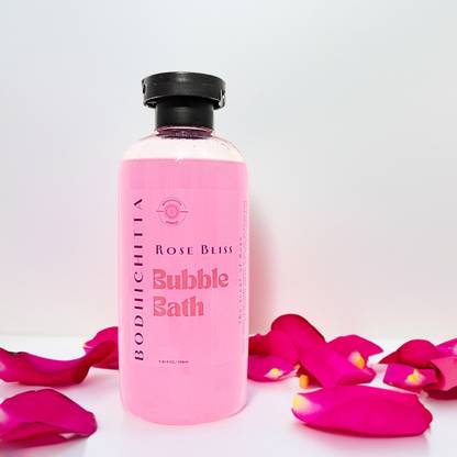Bodhichitta Rose Biss Bubble Bath for Bath Tub, Soothing Relaxation & Skin Care