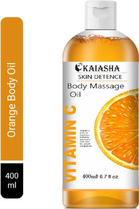 KAIASHA Massage Oil Men & Women Oil Enriched with Orange & Vitamin C