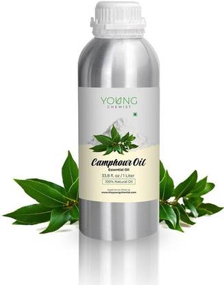 Young Chemist 100% Pure, Natural and Steam Distilled Camphor Essential Oil | 1 Litre