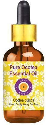 deve herbes Pure Ocotea Essential Oil (Ocotea quixos) Steam Distilled with Glass Dropper