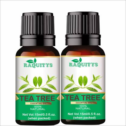 RAQUITYS 100 % Pure Tea Tree Essential Oil for anti Dandruff | Hair Fall