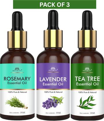 INTIMIFY Tea Tree| Rosemary | Lavender Essential Oil Combo Pack