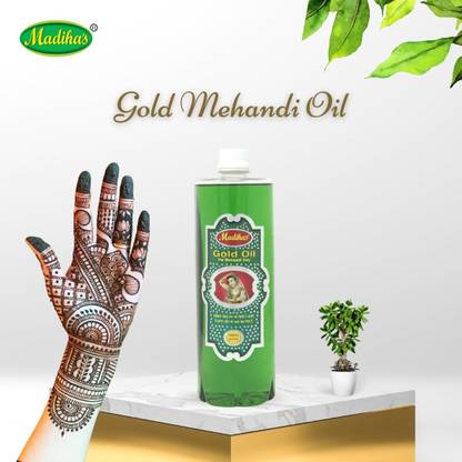 MADIHA’S Henna Mahendi Gold Oil For Making Mahendi cones - 200 ml