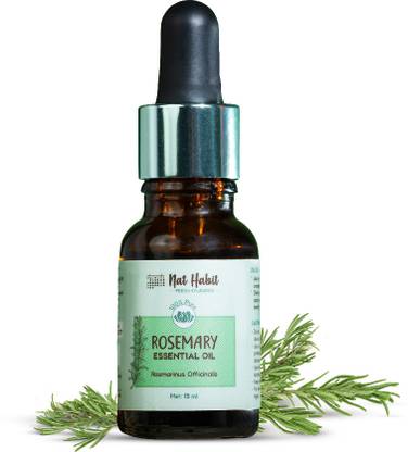 Nat Habit Rosemary Essential Oil For Hair Growth, Skin & Face, 100% Pure Undiluted