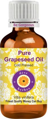 deve herbes Pure Grapeseed Oil (Vitis vinifera) 100% Natural Therapeutic Grade Cold Pressed