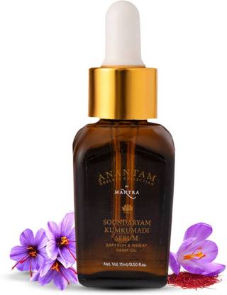 MANTRA Anti-Ageing Soundaryam Kumkumadi Serum 100% Pure Saffron & Wheat Germ Oil