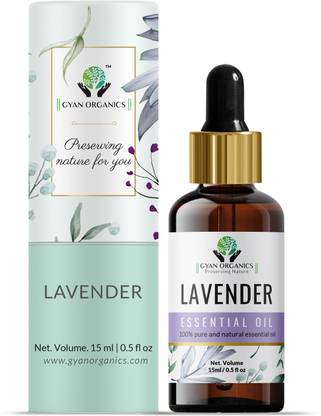 Gyan Organics Kashmiri Lavender Essential Oil |Pure & Natural | For Hair, Skin, Face, Sleep