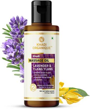 khadi ORGANIQUE Lavender & Ylang lang body Massage Revitilize Stimulate Better Blood Circulation