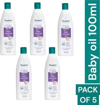 Himalaya Herbals baby oil 100ml pack of 5