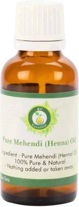 R V Essential Pure Mehendi (Henna) Oil 10ml- (100% Pure and Natural)