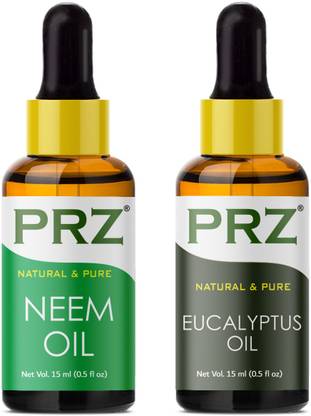 PRZ Combo of Neem oil and Eucalyptus oil (Each 15ML )