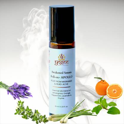 yogee Apollo Aromachology Temple Roll-On: 10ml Aromatherapy Elixir for Senses