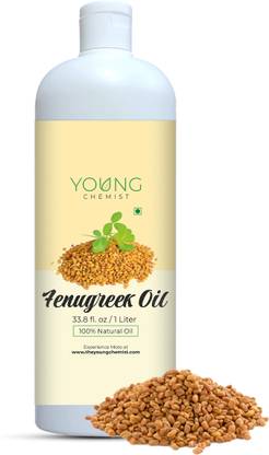 Young Chemist 100% Pure, Natural & Cold Pressed Fenugreek Oil | 1 Litre