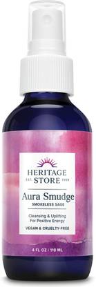 Heritage Store Aura Smudge Juniper Sage Spray