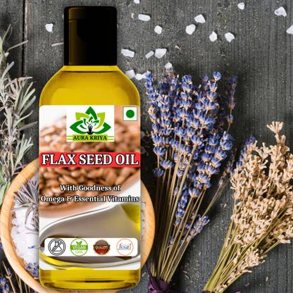Aura Kriya 100% Pure Flaxseed Oil With OMEGA-3 | Alsi Tail | Pure Flax Seed Oil