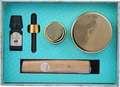 SANDALUSH Platinum Box Chandanveda 1 gm Kesar,5 ml oil, 20 gm powder, 40-50gm Stick