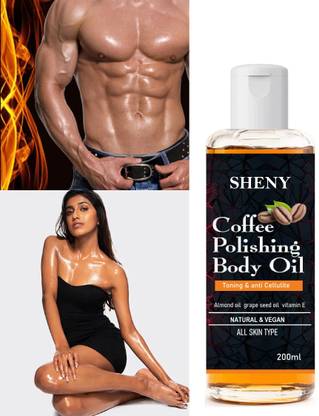 SHENY Coffee Body Pure & Natural Massage Oil for Full Body Relaxation