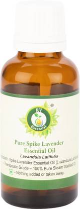 R V Essential Pure Spike Lavender Essential Oil 15ml- Lavandula Latifolia (100% Pure and Natural Steam Distilled)