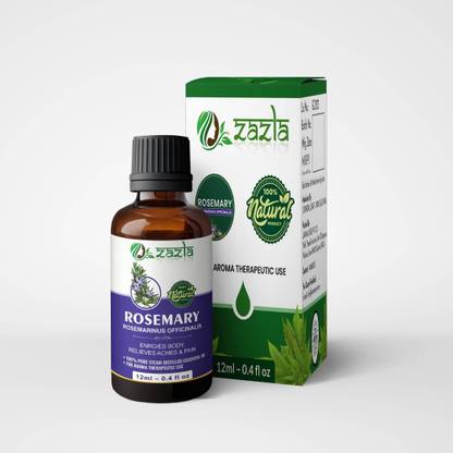 Zazla Rosemary Essential Oil, for Skin, Hair Conditioner - 100% Pure Therapeutic Grade