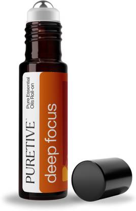 puretive Deep Focus Roll On | Productivity Boosting, Enhances Focus, Elevates Mood