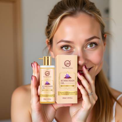 Nuerma Science Kumkumadi Oil for Radiant Whitening Glowing Skin and Nourishment