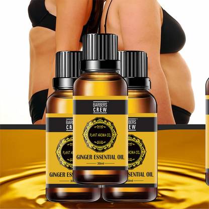 Barbers Crew Tummy Fat Reduce Drainage belly Ginger Drainage Slim Oil-30ml-3-Bottle-