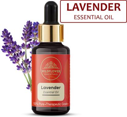 Wildflower essentials Lavender Essential Oil 100% Pure Therapeutic grade with Glass dropper