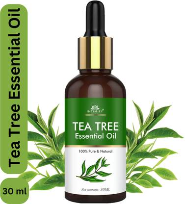 INTIMIFY Tea Tree Essential Oil for Hair Growth, Face, Skin Care, 100% Pure & Natural