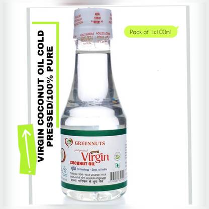 GREENNUT Pure Virgin Coconut Oil COLD PRESSED Pack of 01