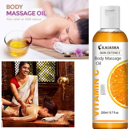 KAIASHA Best Orange Body Oil, Vitamin C Enriched, Brightening, Rejuvenating & Refreshing